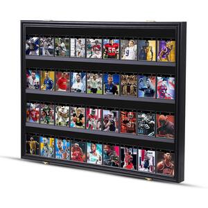 thumbnail image 2 of Wall Mount Sports Card Display Case For 24 Graded Cards – UV Protected Acrylic Door, Walnut Finish – Perfect For Baseball, Football, Basketball & Hockey Collections 2 of 11