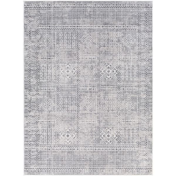 Artistic Weavers Limoges Charcoal/Cream 5 ft. x 7 ft. Indoor Area Rug