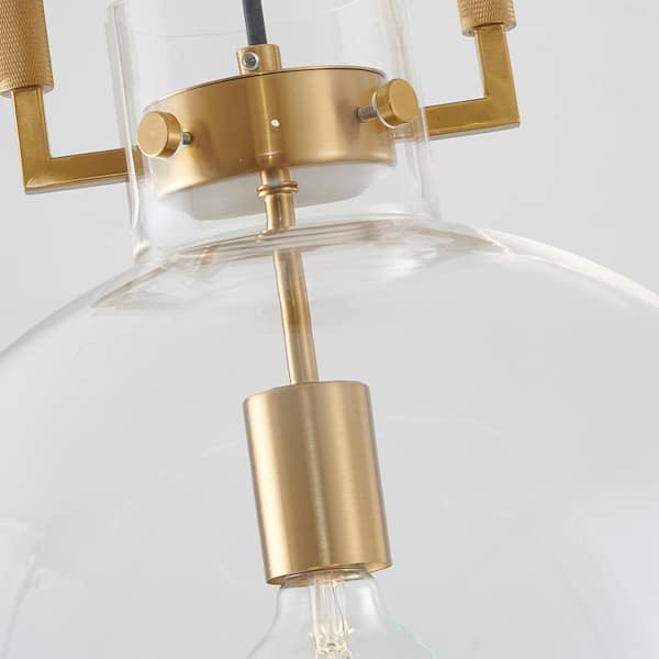 Brynne 14-Watt Integrated LED Burnished Brass Pendant