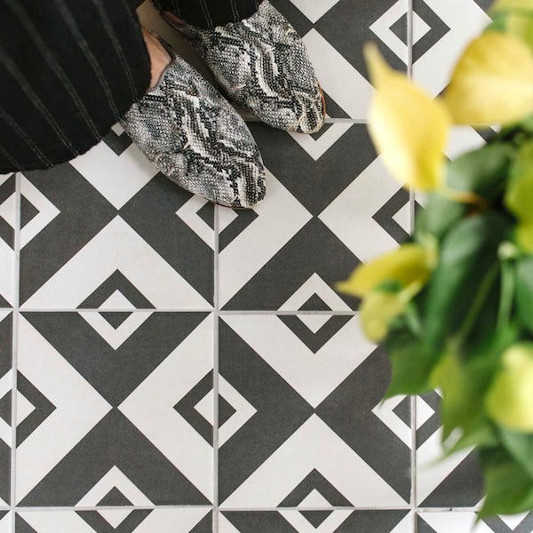 Merola Tile Twenties Vertex 7-3/4 in. x 7-3/4 in. Ceramic