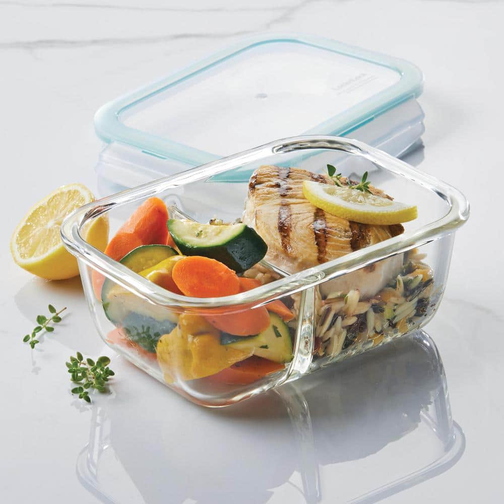LocknLock Purely Better Vented Glass Food Storage 22oz 4 PC Set
