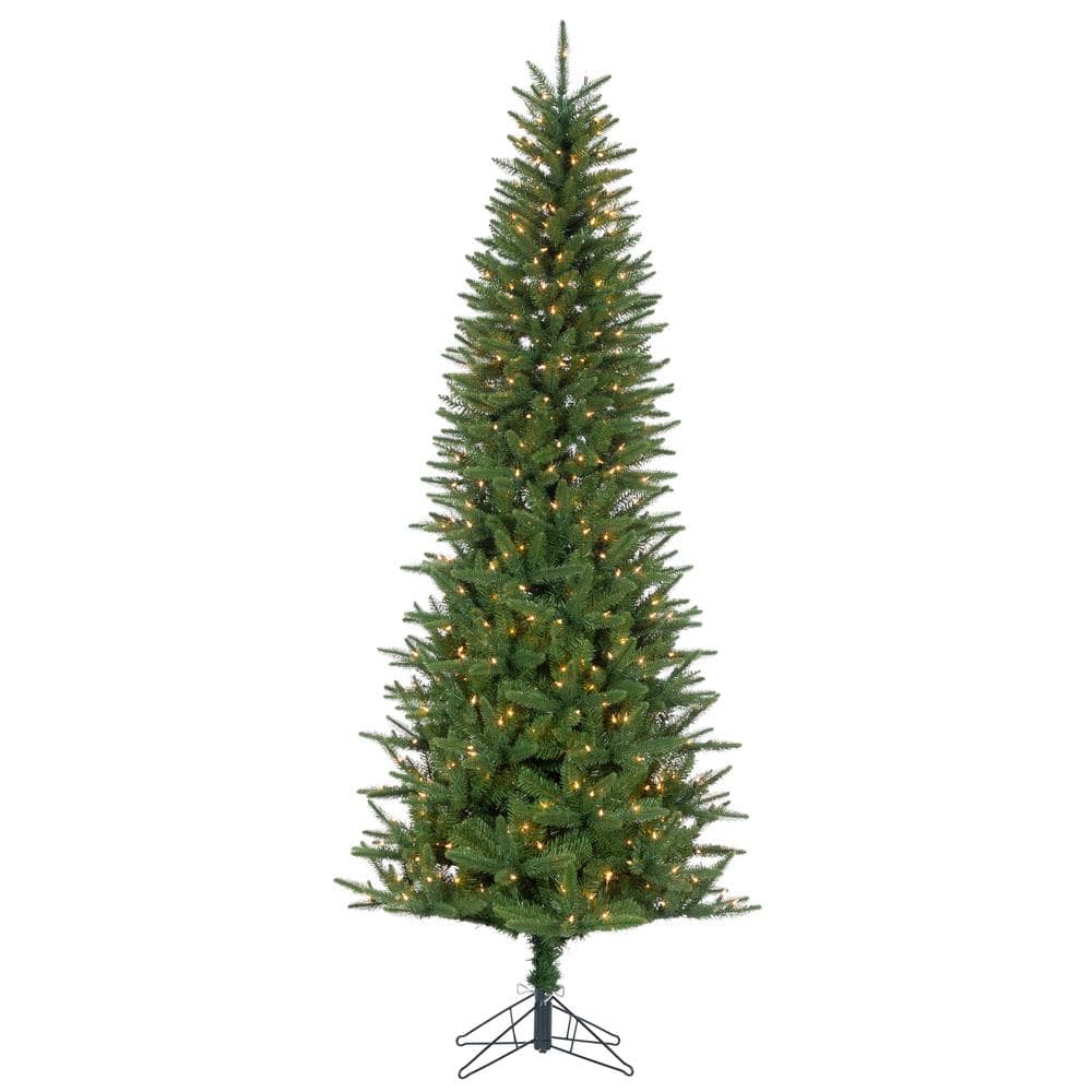 7.5 ft. Natural Cut Narrow Northern Spruce Artificial Christmas Tree, Instant Glow Power Pole with 550 UL Clear Lights -  Sterling, 5628--75C