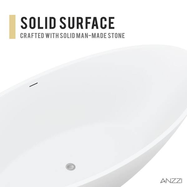 Have a question about ANZZI Ala Series 74 in. x 34 in. Flat Bottom