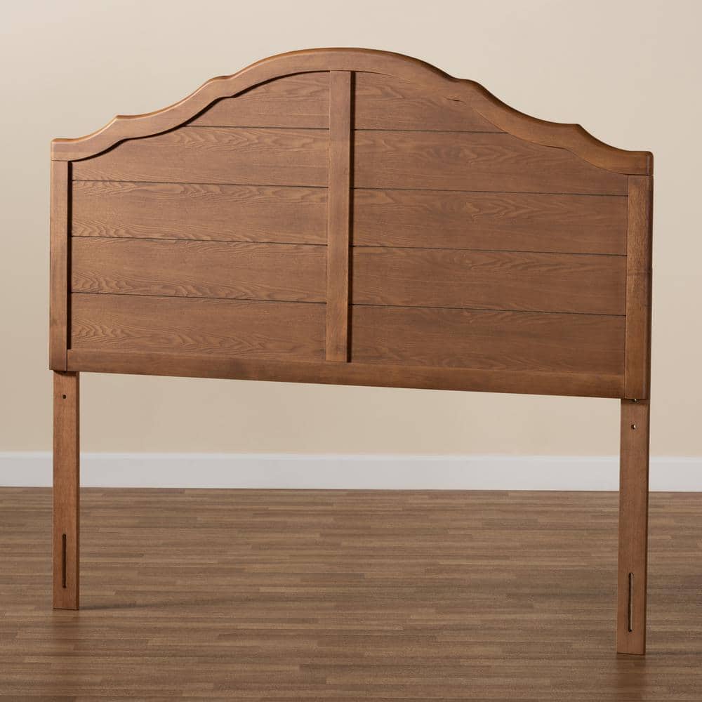 Clive Ash Walnut Finished Wood King Size Headboard