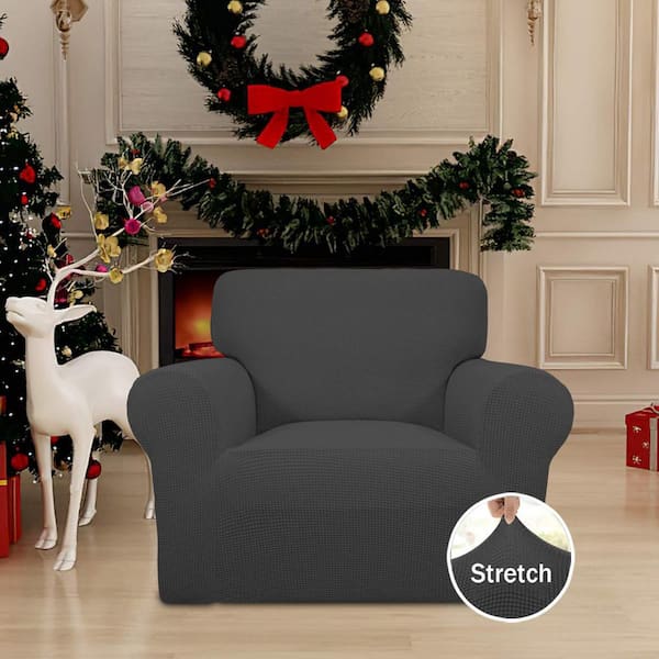 Dyiom Stretch Chair Sofa Slipcover 1-Piece Couch Sofa Cover Furniture  Protector Soft with Elastic Bottom Chair, Dark Gray B07L4NYST7 - The Home  Depot