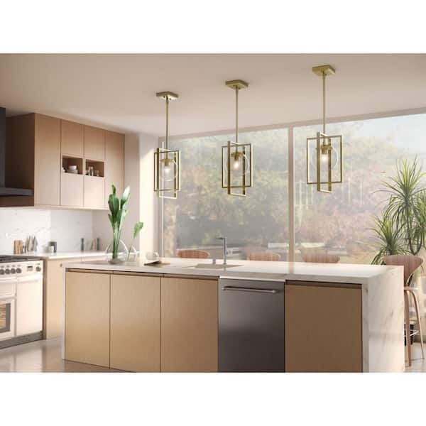 Atwell 1-Light Brushed Bronze Pendant
