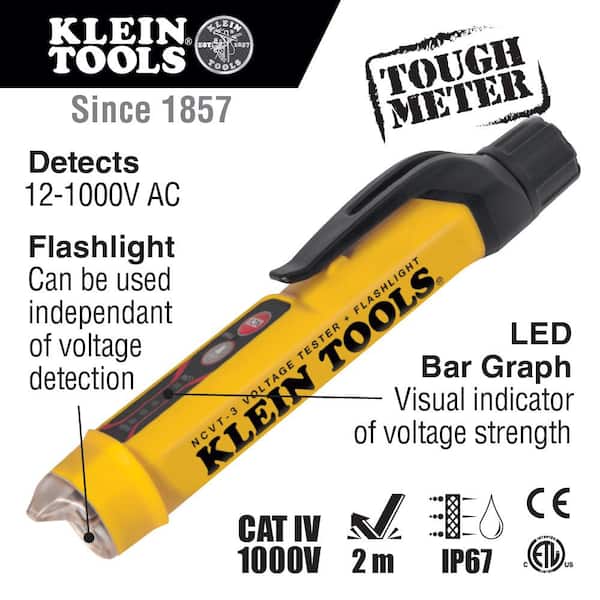 Klein Tools - Non-Contact Voltage Tester with Flashlight