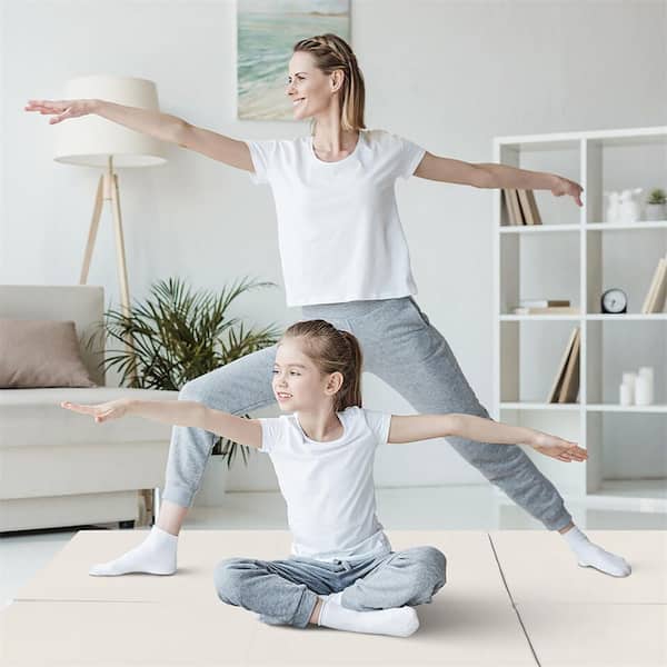 Gray 24 in. W x 72 in. L x 2 in. T Foam Gym Flooring Mat (12 sq. ft.)