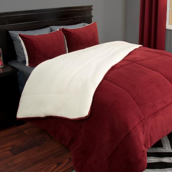 Sherpa Fleece Comforter Set, Sherpa Bedding King Size