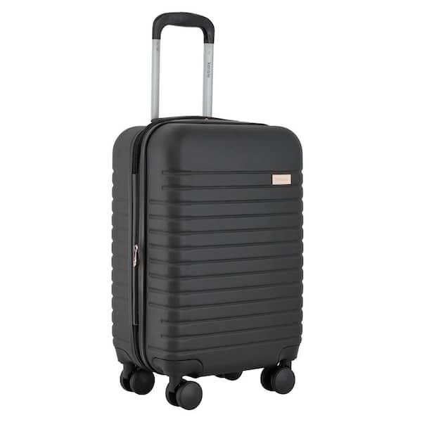 Kensie 20 in. Black Hardcase Expandable Carry-on Luggage KN-91220