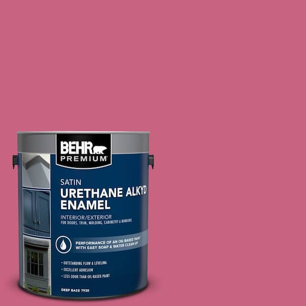 BEHR PREMIUM 1 gal. #P130-6 Ballerina Tutu Urethane Alkyd Satin Enamel Interior/Exterior Paint