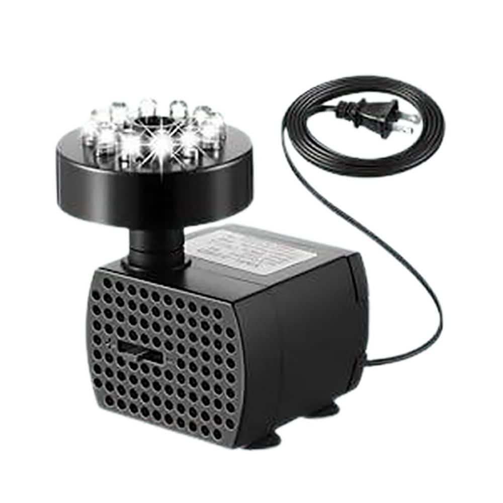 4W 24H LED Fountain Pump with Adjustable Water Flow, Cool White Light for Bird Bath, Garden, Pond price history on PriceWatchPro