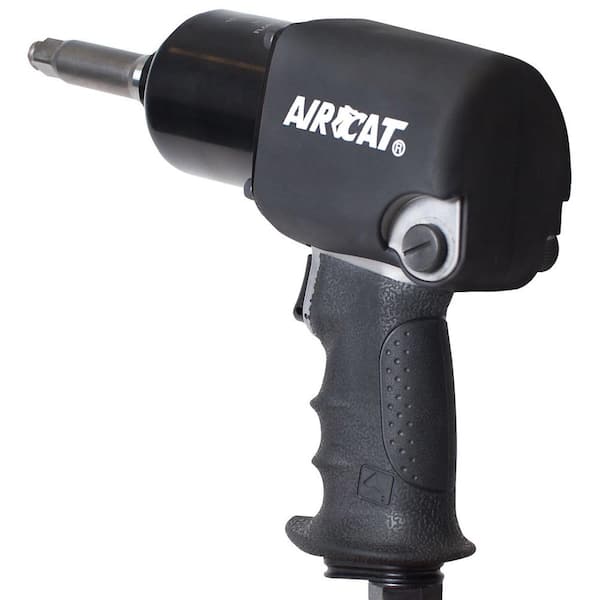AIRCAT 1/2 in. x 2 in. Extended Anvil Aluminum Twin Hammer Impact Wrench