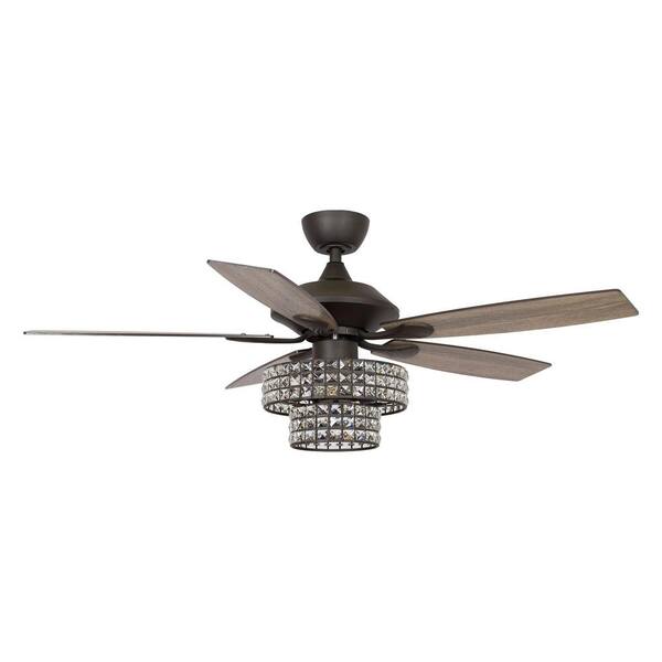 LED Indoor/Outdoor Ceiling Fan with Light and Remote Control Espresso Bronze for sale online Home Decorators Collection Brette II 23 in 