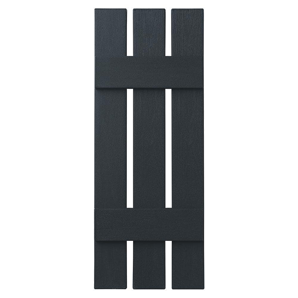 12 in. x 35 in. Polypropylene 3-Board Open Board and Batten Shutters Pair in Dark Spruce price history on PriceWatchPro