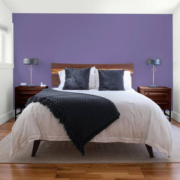 Glidden Diamond 1 gal. Purple Grapes PPG1175-6 Flat Interior Paint