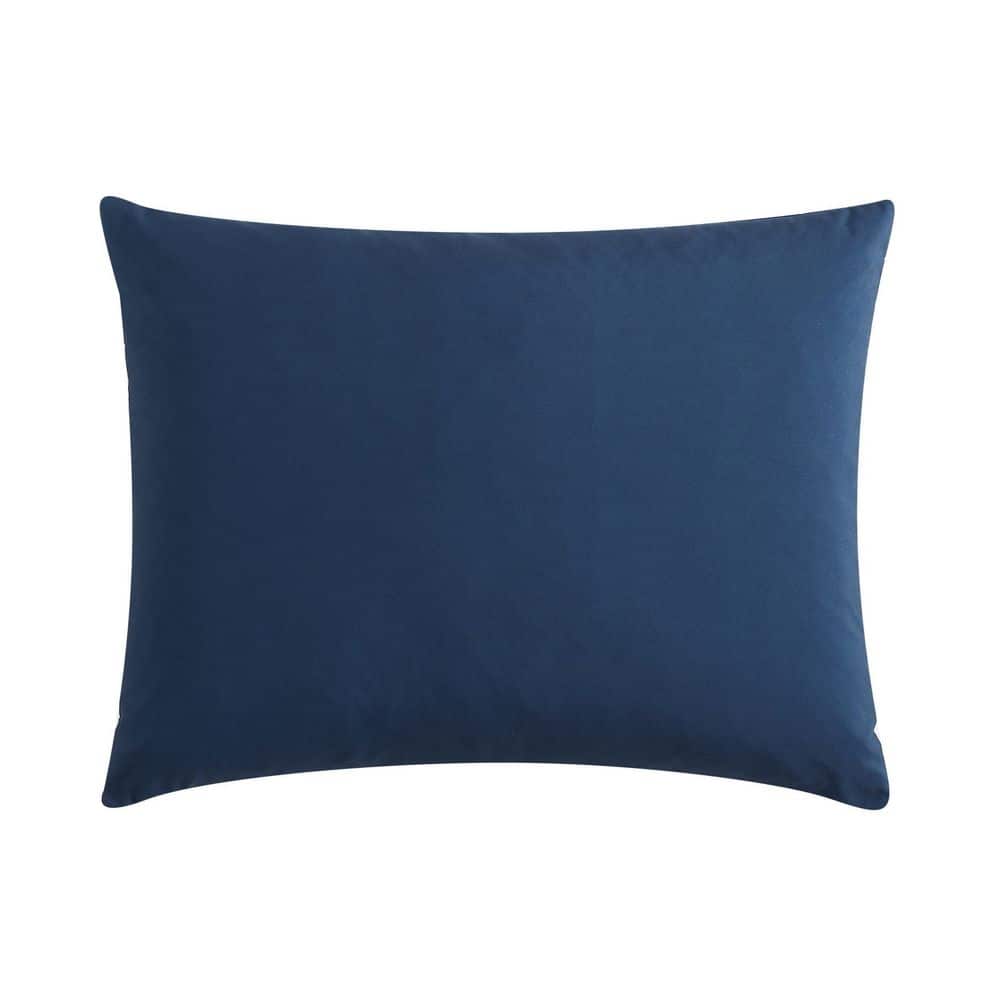 Navy Blue Twin Reversible Microfiber Comforter Set
