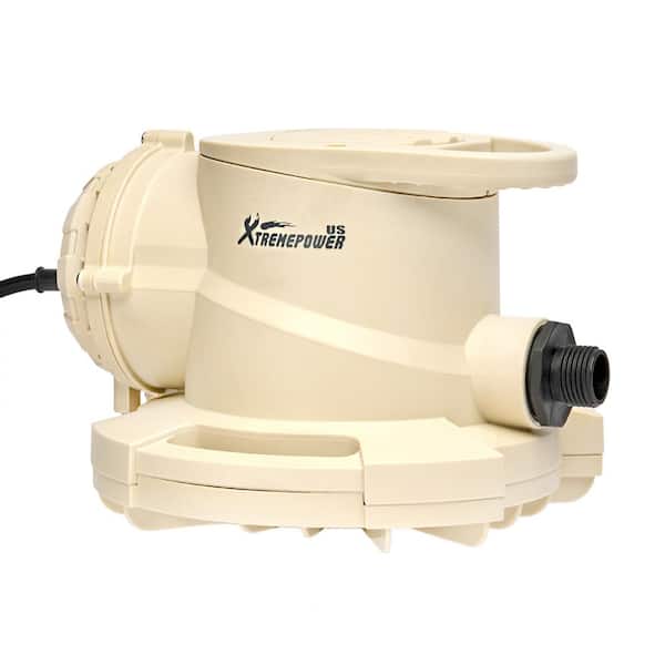 XtremepowerUS Pompa Per Piscina Fuori Terra 3/4 HP Con Filtro A Sabbia 33 Cm - Portata 2400 GPH, Filtraggio Fino A 10.000 Galloni, Valvola 4 Vie, Supporto Incluso