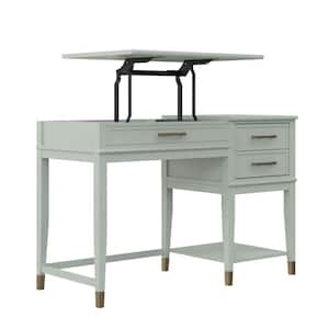 Westerleigh 45.7 in. Pale Green Lift-Top Desk