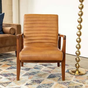 Lou Tan Leather Occasional Chair (Set of 1)