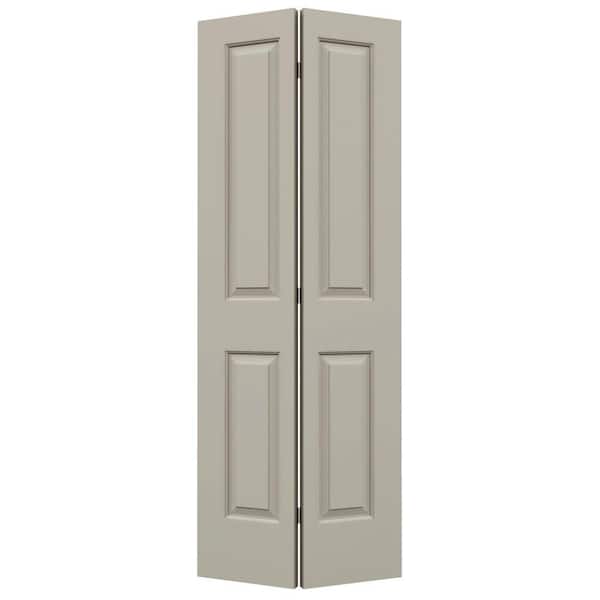 JELD-WEN 24 in. x 80 in. Cambridge Desert Sand Painted Smooth Molded Composite Closet Bi-fold Door