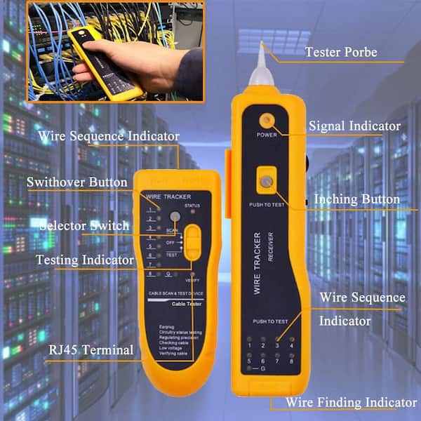 YICHUHAOXI 104-Piece Network Crimp Tool Kit RJ45 RJ11 RJ12 Cat5