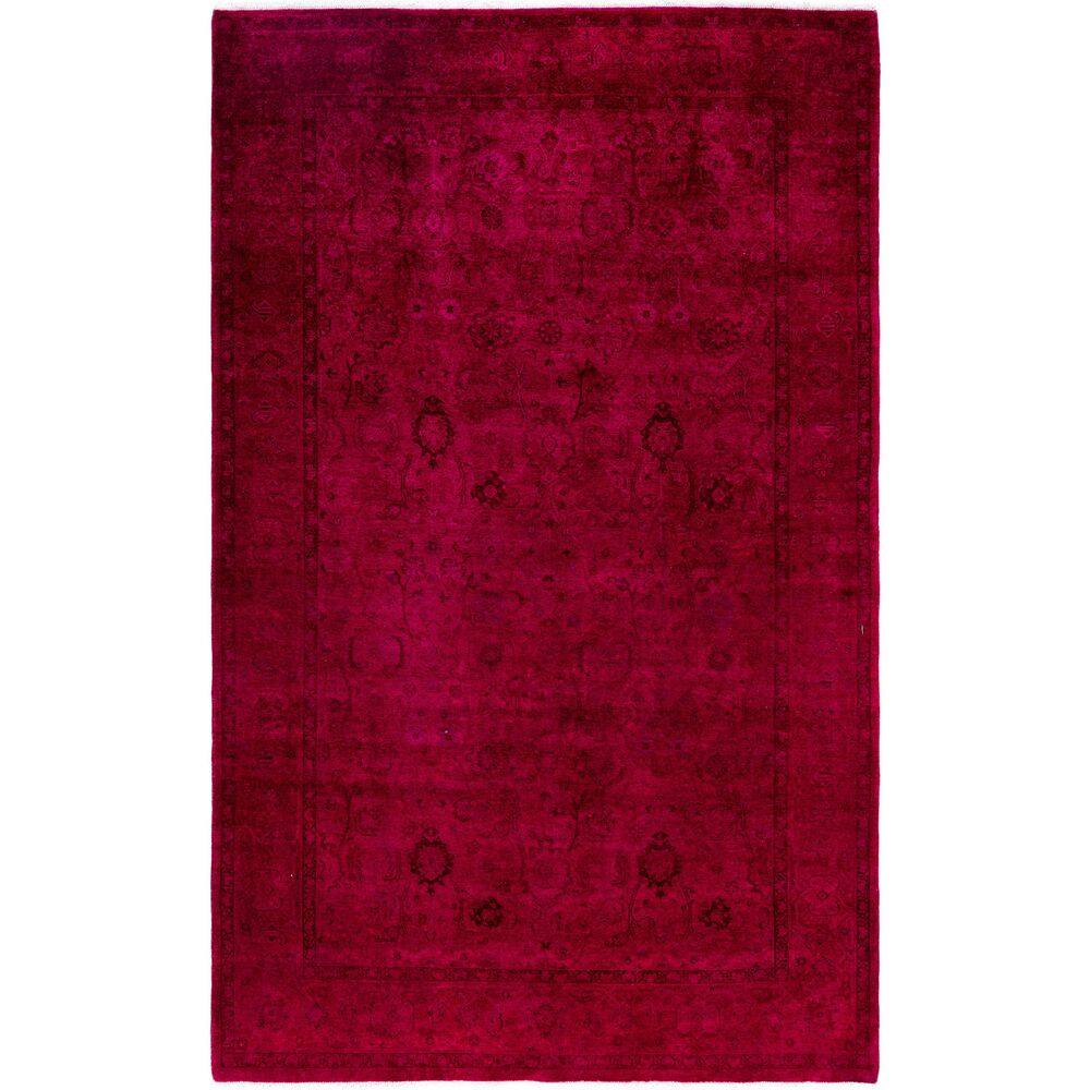 Overdyed Pink 5 ft. x 7 ft. Solid Wool Indoor Area Rug price history on PriceWatchPro