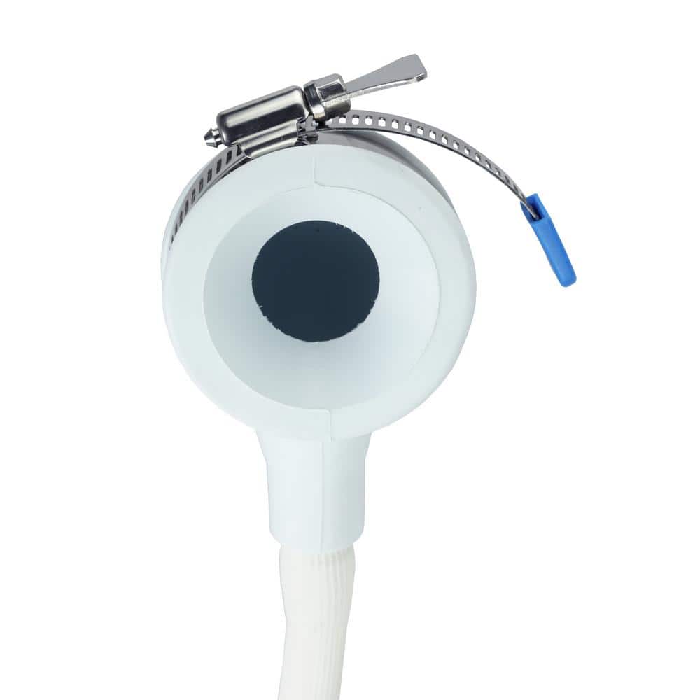 White Handheld Wall Mounted Jet Shower Head with Hose