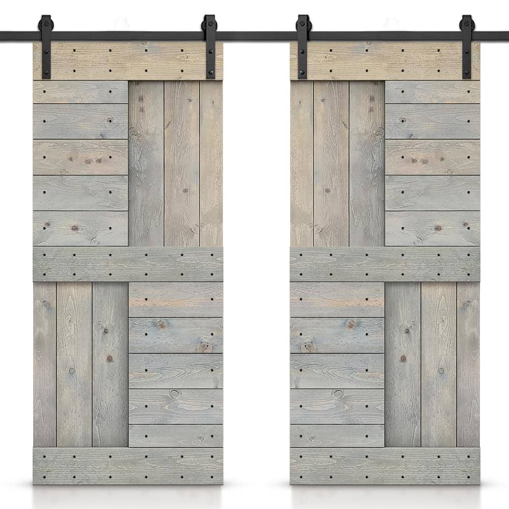 Reviews For Calhome In X In Smoke Gray Stained Diy Knotty Pine Wood Interior Double