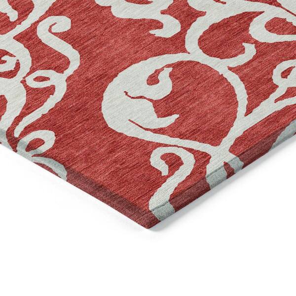 Chantille Machine Washable Indoor/Outdoor Abstract ACN973 Red 1 ft. 8 in. x 2 ft. 6 in. Area Rug