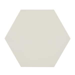 Basics Biscuit 9 in. x 10 in. Matte Porcelain Hex Floor and Wall Tile (8.07 sq. ft./Case)