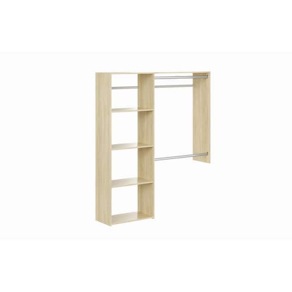 Closet Evolution 36 in. W - 60.625 in. W Harvest Grain Wood Closet System