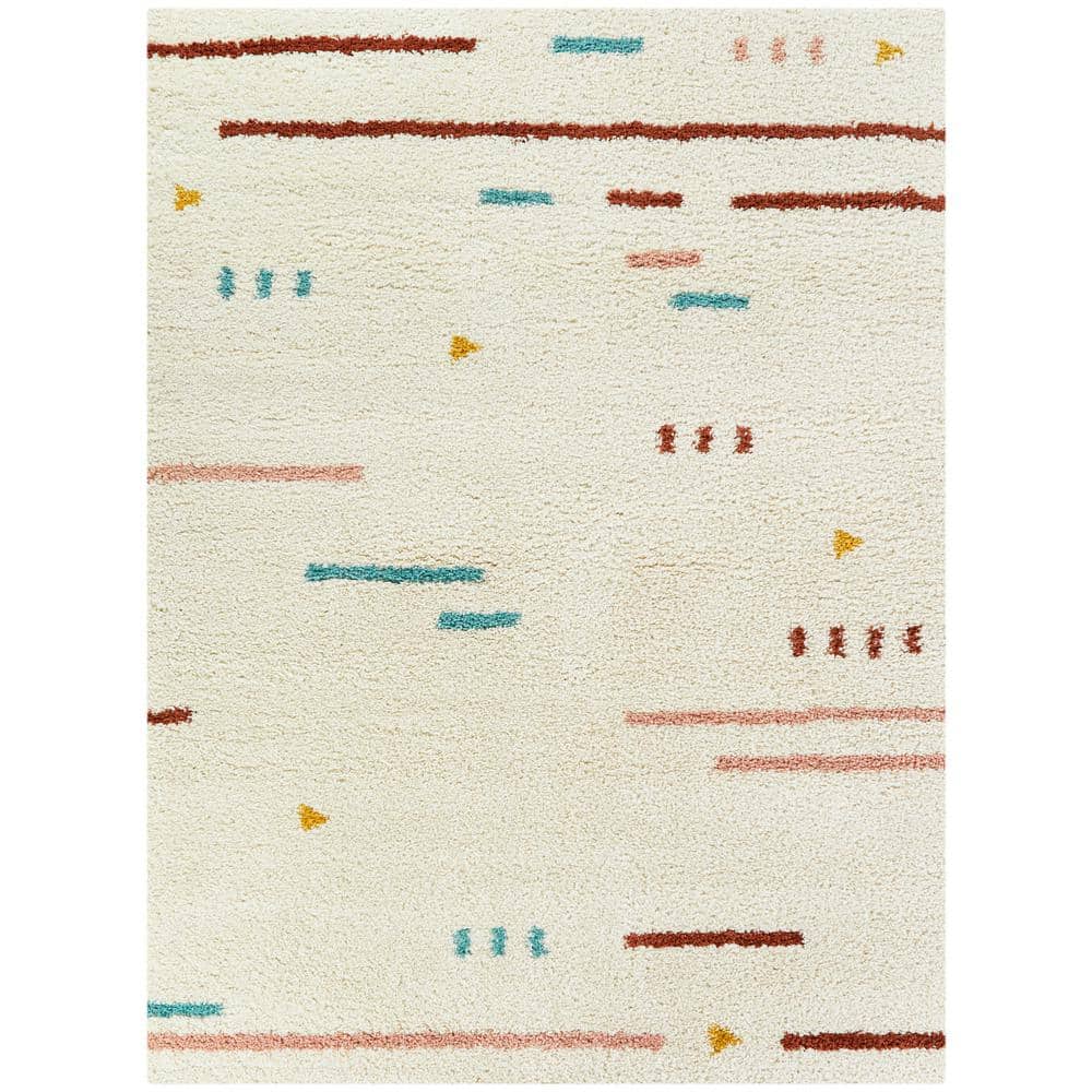 BALTA Dalmas Multicolor 5 ft. x 7 ft. Modern Shag Area Rug 3091675 ...