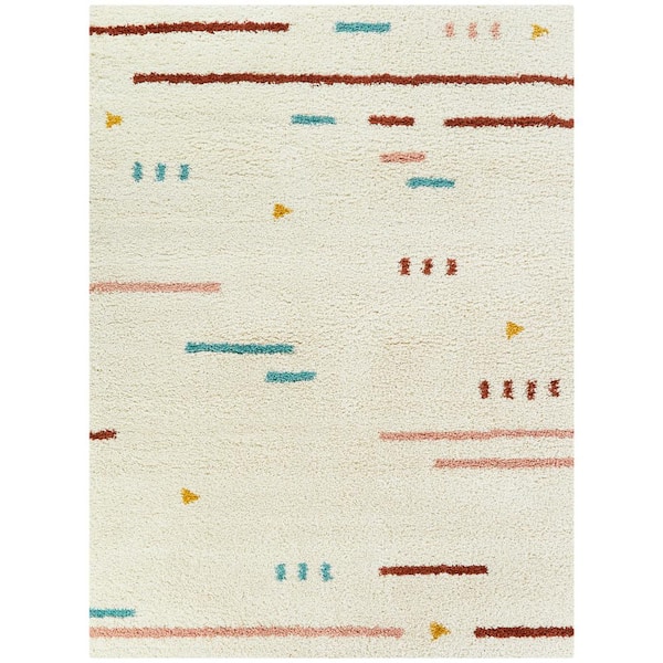 BALTA Dalmas Multicolor 5 ft. x 7 ft. Modern Shag Area Rug