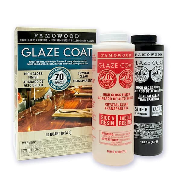 FAMOWOOD 1 qt. Glaze Coat Clear Epoxy Kit 5050080