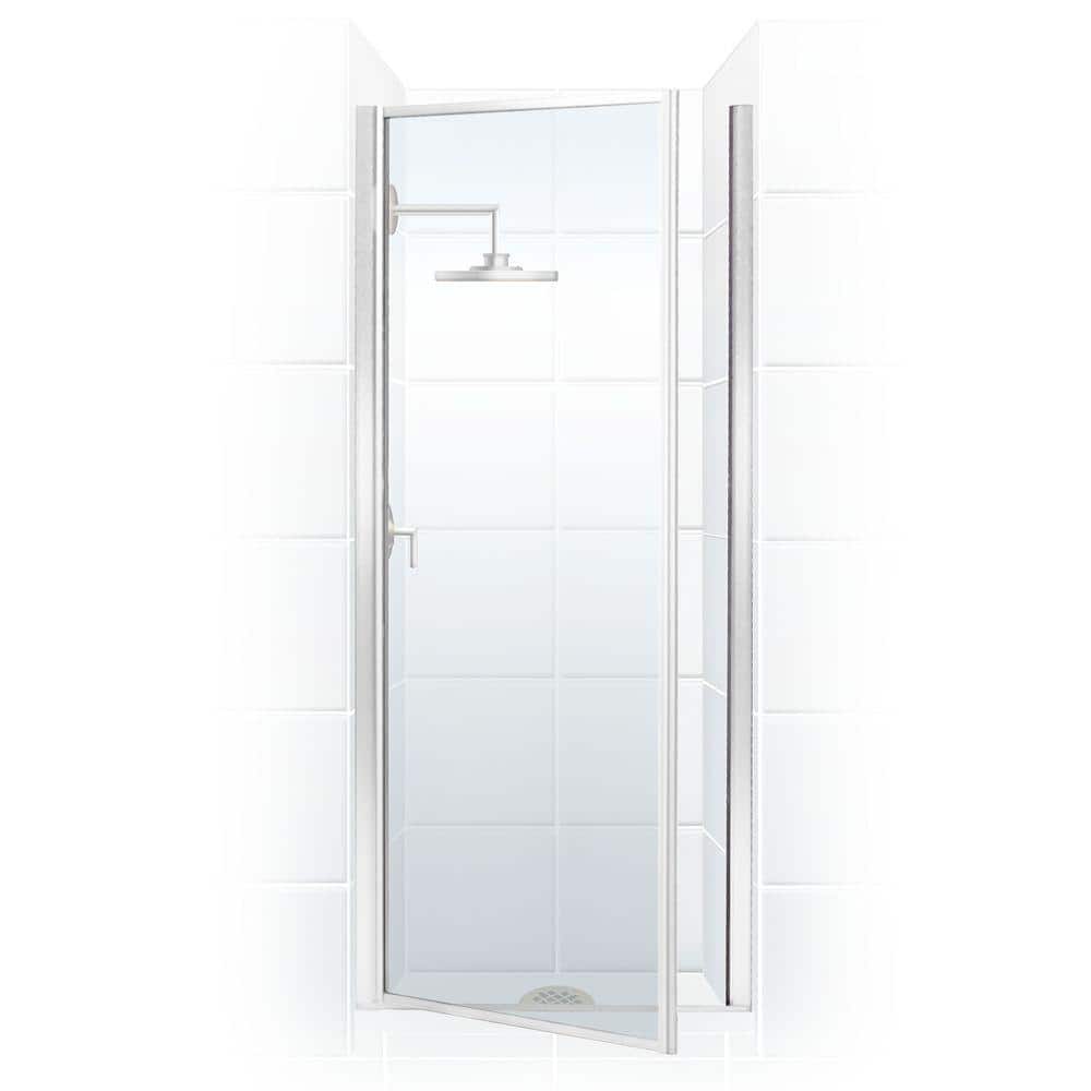 Legend 28.625 in. to 29.625 in. x 69 in. Framed Hinged Shower Door in Chrome with Clear Glass price history on PriceWatchPro