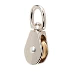 1-1/4 in. Nickel-Plated Swivel Pulley