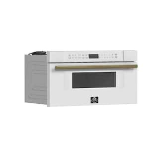 Capoliveri 30 in. Wall Oven and Microwave Combo in White 1.2 cu. ft.