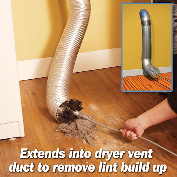 EASTMAN Lint Wizard Large Duct Dryer Vent Cleaning Kit 60768 - The Home  Depot