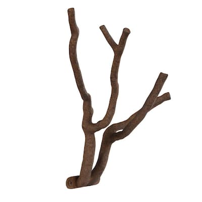 Lavish Home Cast Iron Rustic Decorative Tree Branch Hook Wall Mount Hw0200022 The Home Depot