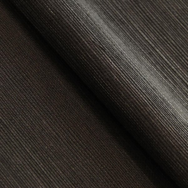Tempaper Matte Black Sisal Authentic Grasscloth Handwoven Unpasted Textured Wallpaper Roll (Covers 72 sq. ft.)