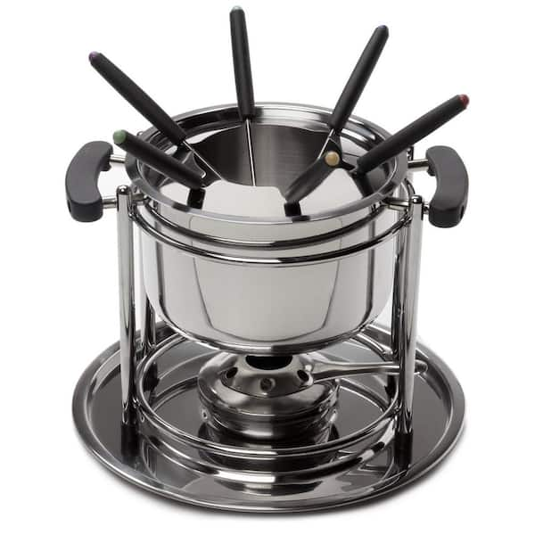 Cuisinart Electric Fondue Pot With Break Away Cord, Large 3 Quart Stainless  Steel Fondue Pot 