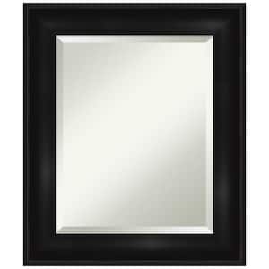Grand Black 21.75 in. H x 25.75 in. W Framed Wall Mirror