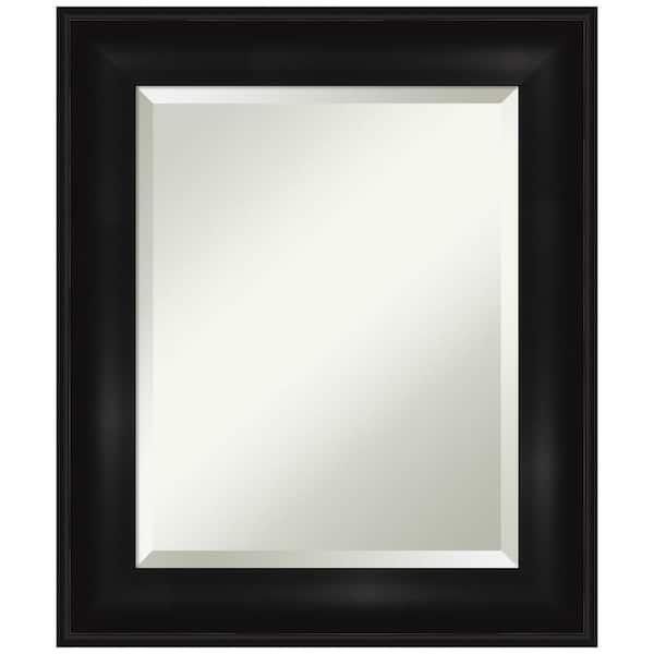 Amanti Art Grand Black 21.75 in. H x 25.75 in. W Framed Wall Mirror