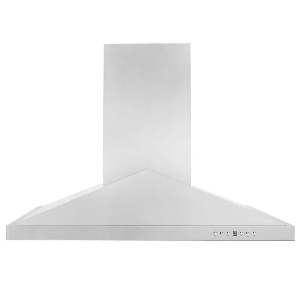 36'' Brushed Stainless Steel Convertible Island Range Hood