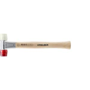 8 oz. Mallet with Zinc die cast housing Hard Wood Handle Red Plastic Face and White Nylon Face