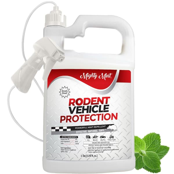 Mighty Mint 128 oz. Rodent Repellent Spray for Vehicle Engines and Interiors Cars, Trucks, RVs and Boats