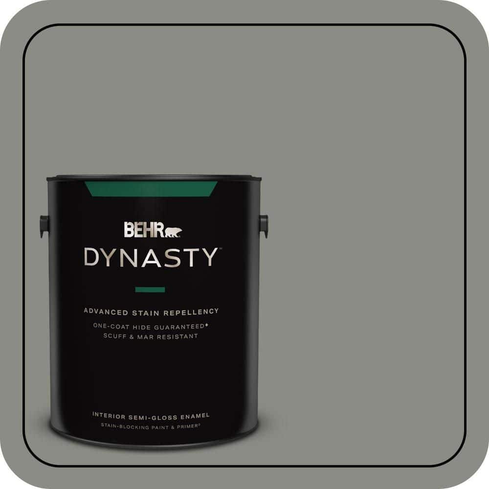 1 gal. #N380-5 Naturalist Gray One-Coat Hide Semi-Gloss Enamel Interior Stain-Blocking Paint & Primer price history on PriceWatchPro