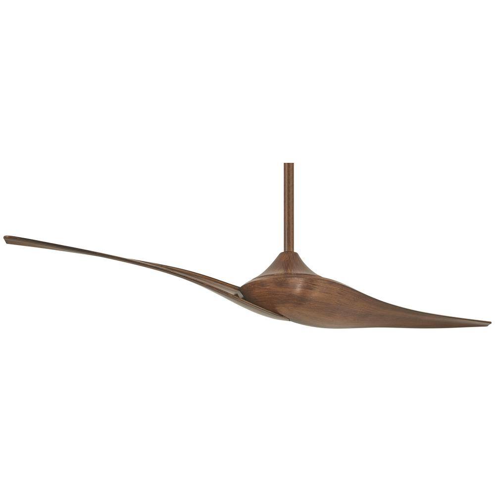 MINKA-AIRE Wave II 60 in. Indoor Distressed Koa Ceiling Fan with 