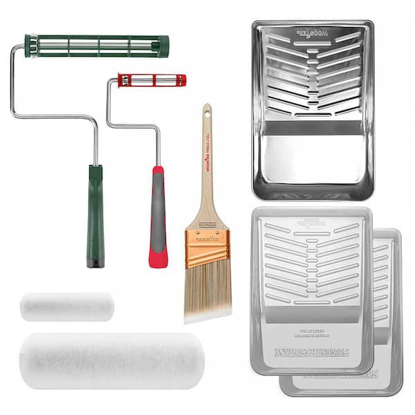 Wooster 8-Piece Pro Roller Tray Set 0HR3600090 - The Home Depot